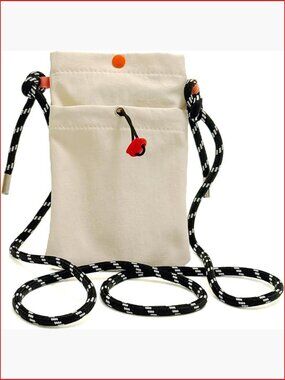 Small Nylon Phone Crossbody, Mini Coin Purse with Adjustable Strap, Lightweight